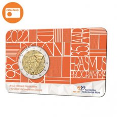 2022CC-Erasmus Netherlands 2 euro 2022 35 years ERASMUS program UNC in coin card.