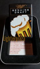 Zippo lighter MILLER BEER GENUINE DRAFT 1999. Black Matte Finish