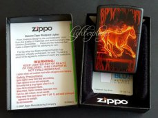 Zippo lighter Horse Flaming