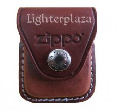 Genuine leather brown pouch for Zippo lighter