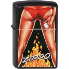 Zippo lighter  "LEGS" By  Barrett-Smythe 20l11. Black matte finish. Condition: new, original box.