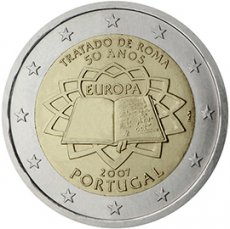 Portugal 2 Euro UNC Verdrag van Rome 2007