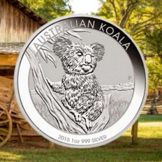 Australia Koala 1 Dollar 1 oz zilver BU 2015 in capsule