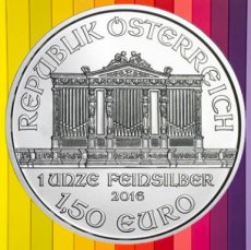 2016. Oostenrijk  1,50 1 ounce BU Philharmoniker