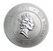 "FIJI TAKU". 2 dollar 1 oz zilver BU Elizabeth II FIJI 2012 "Turtle"