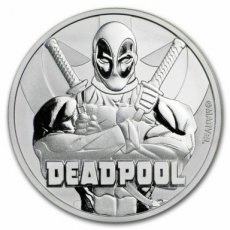 Ag-TUV18.1D.1.Dead Pool TUVALU - Marvel Series - 1 Dollar DEADPOOL 1 oz Silver 2018