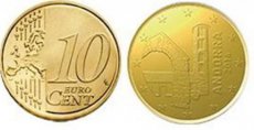 Andorra 10 Cent UNC 2014 - Mintage 860,000 pcs