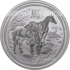 Australia Lunar II. 2 oz Silver "Year of the Horse" 2014