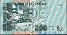 Kaapverdië 200 Escudo's 2005 UNC - Palhabote Ernestina. REF: P-68 2 januari 2005. Nº. RJ237170