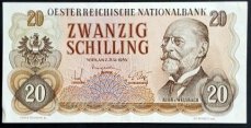 AUSTRIA 20 Shillings 1956 Auer v. Welsbach - AU/UNC - Nº. GM 317818- Ref. P-136