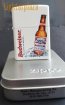 Zippo lighter 1999. VERY RARE! ANHEUSER-BUSCH. BUDWEISER BOTTLE BEER. White Matte finish