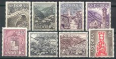 1963-64 - Andorra Yvert 53-60 different types