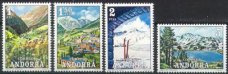 TP-ANDE1972PY 1972. Andorra Yvert 65-68 landscapes