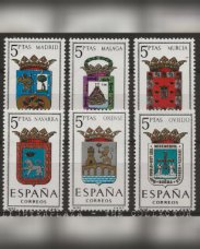 Spanje 1964. Wapenschild van provincies