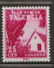 Spanje 1964. Verplichte toeslag voor de stad Valencia